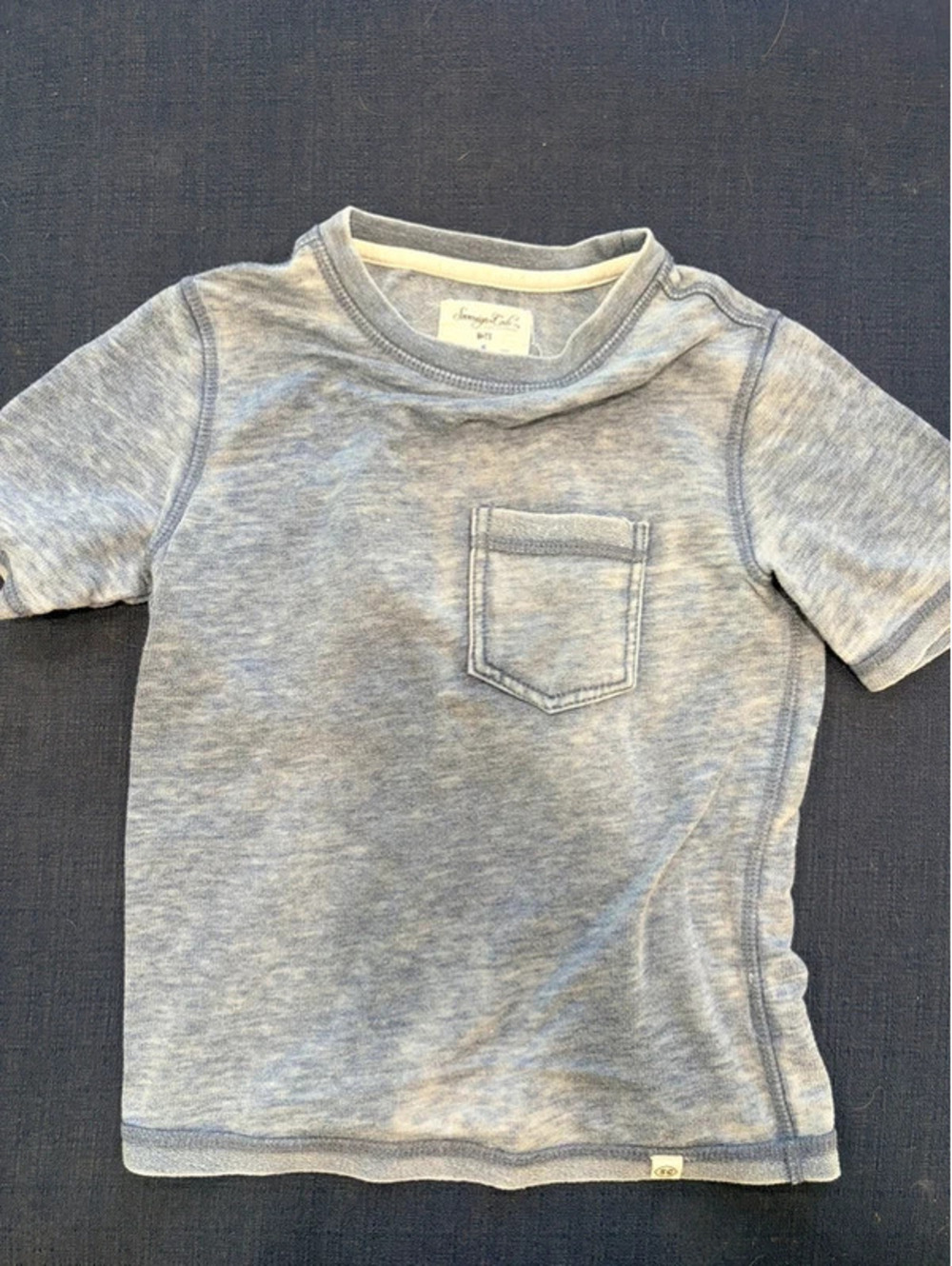 Blue washed t shirt